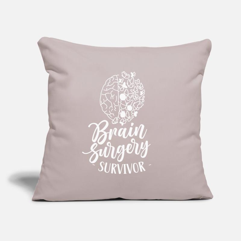 Brain Surgery Survivor Brain Surgery Sofa pillow with filling 45cm x 45cm