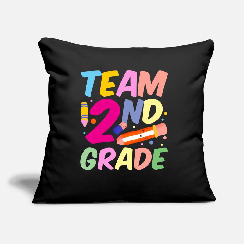 Team Second Grade Teacher Second Grader School Sofa pillow with filling 45cm x 45cm