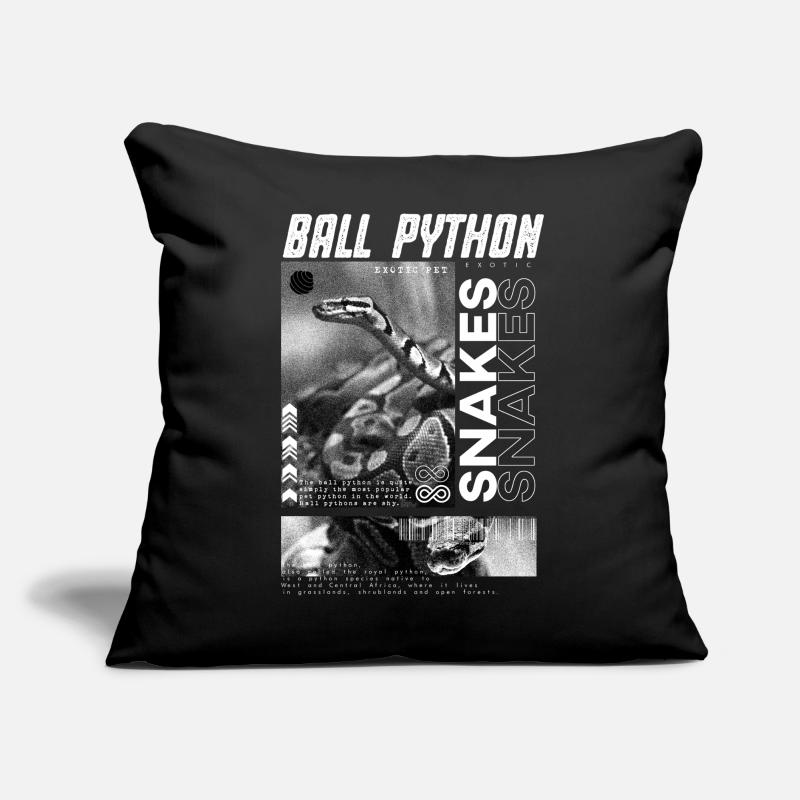 Ball Python Modern Streetwear Reptilienpfleger Sofakissen mit Füllung 45 x 45 cm