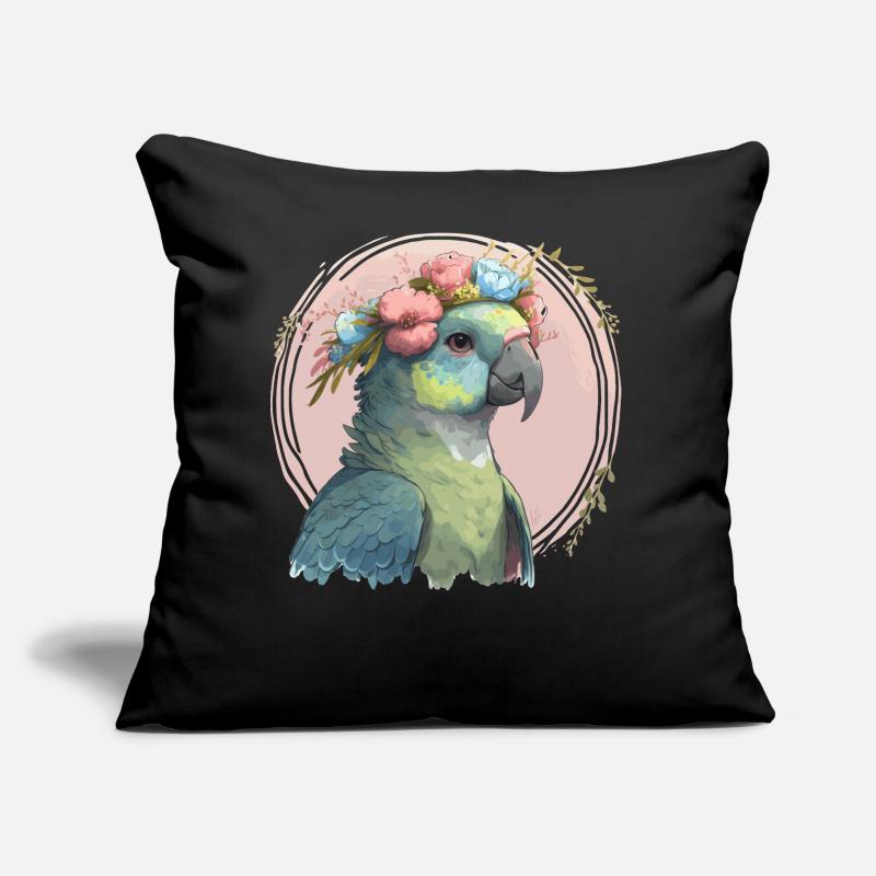 Mignon Oiseau de Hahn Fleur d’ara Couronne Oiseaux de compagnie Coussin et housse de 45 x 45 cm