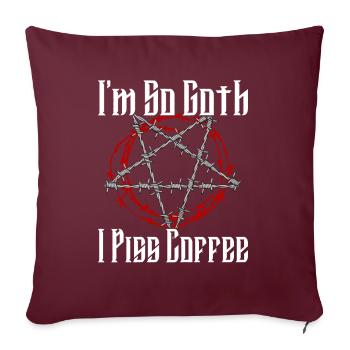 Satan Beelzebub Devil Gothic Pentagram Mystical - Sofa pillow with filling 45cm x 45cm - burgundy - Front