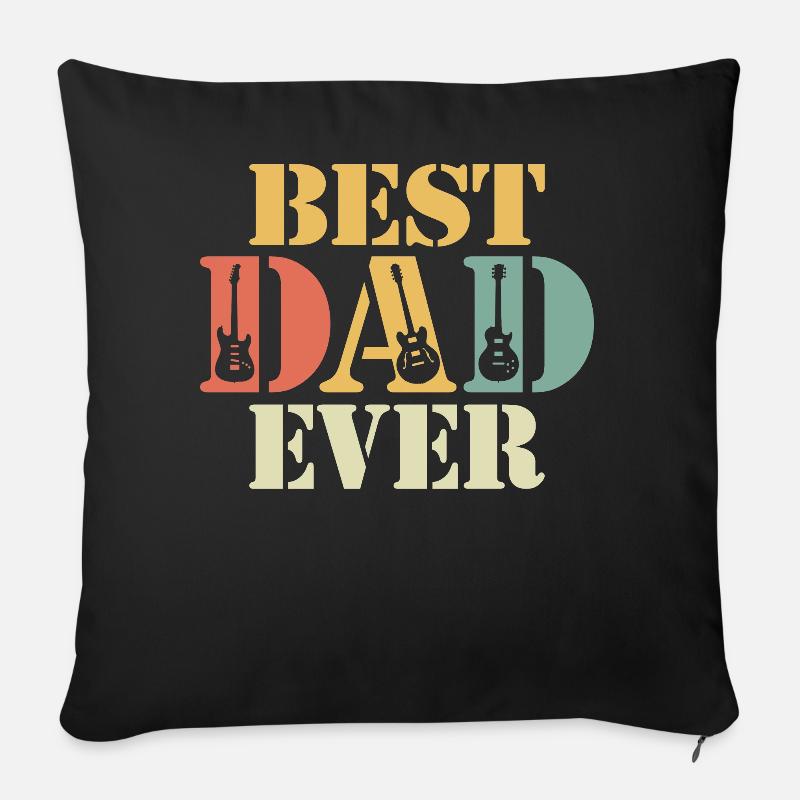 Best Dad Ever - Sofakissen mit Füllung 45 x 45 cm - Schwarz