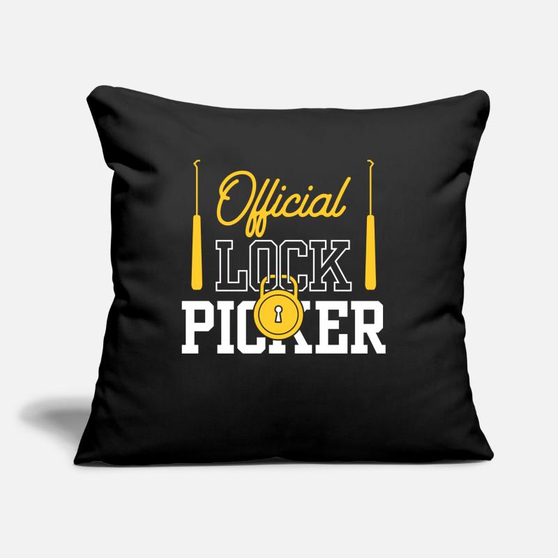 Official Lock Cracker Lock Picker Lock Sofa pillow with filling 45cm x 45cm