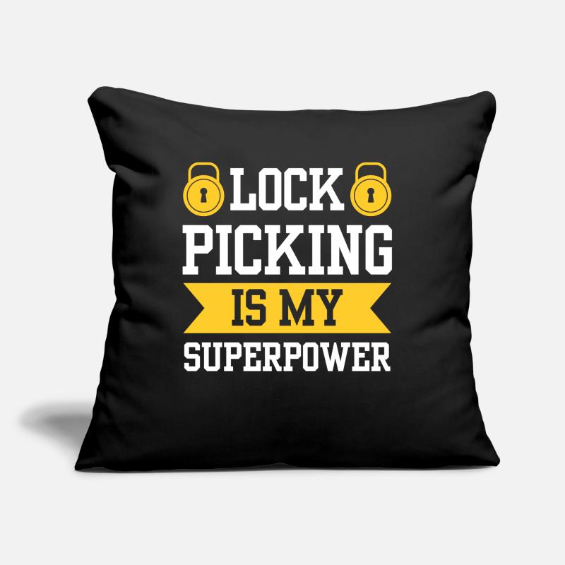 Lock picking is my superpower lock picking Sofa pillow with filling 45cm x 45cm