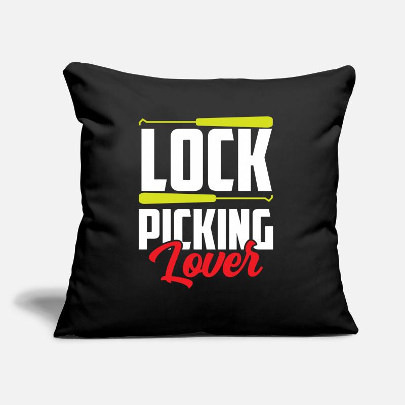 Lock Picking Lover Cracker Cracking Lock Sofa pillow with filling 45cm x 45cm
