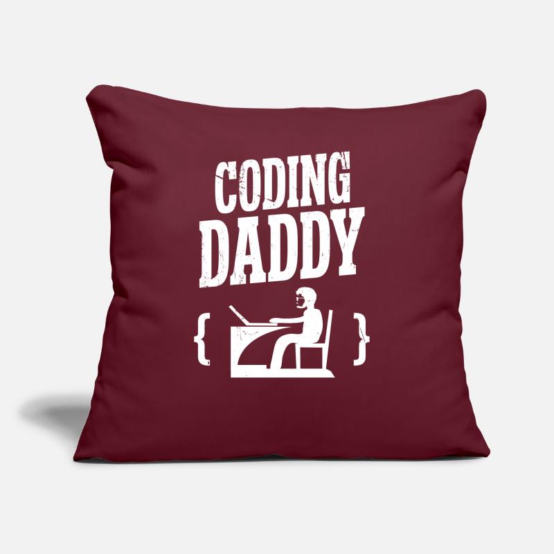 Softwareentwickler Coding Daddy Programmierer Geek Sofakissen mit Füllung 45 x 45 cm