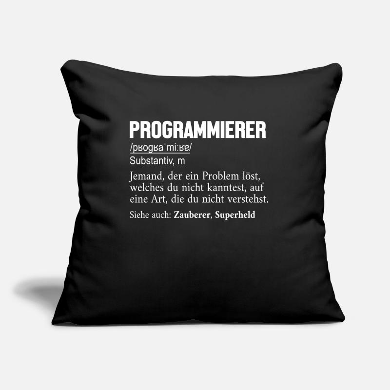 Programmer Definition Developer Coder Sofa pillow with filling 45cm x 45cm