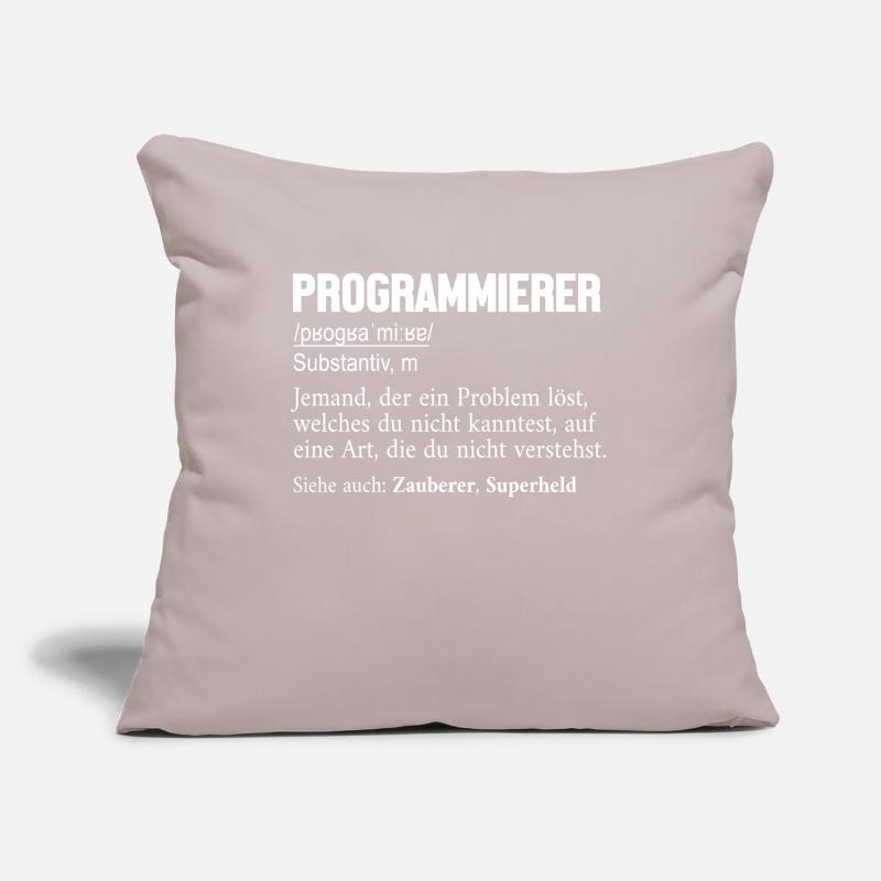 Programmierer Definition Developer Coder Sofakissen mit Füllung 45 x 45 cm