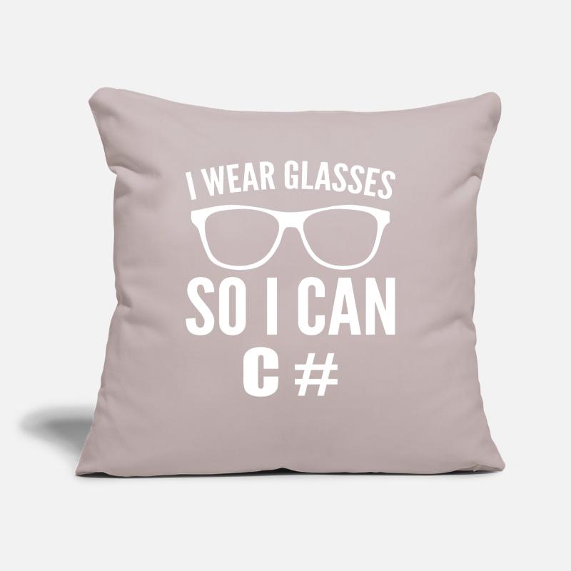 Funny computer programmer computer geek Sofa pillow with filling 45cm x 45cm