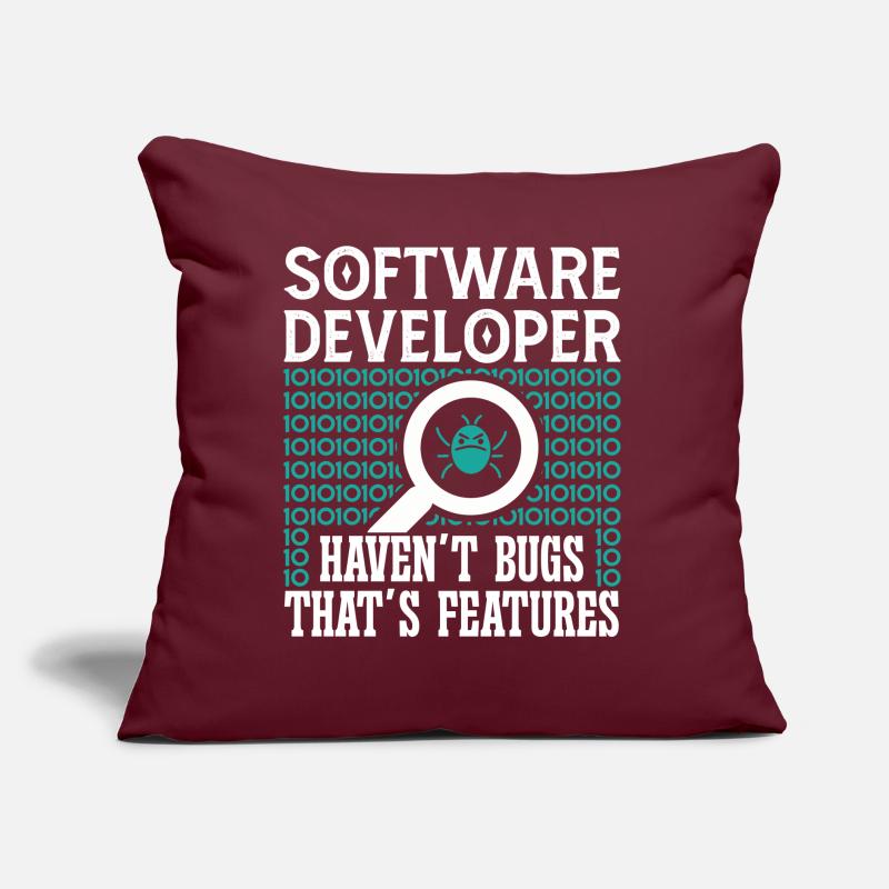 Softwareentwickler Software Developer Haven´t Bugs Sofakissen mit Füllung 45 x 45 cm