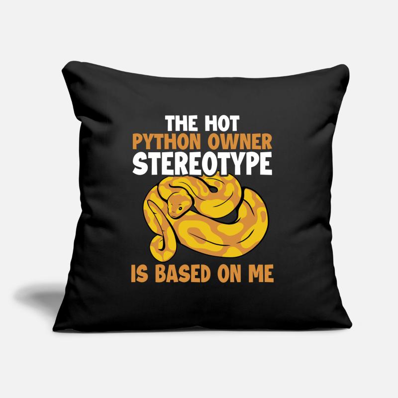 Hot Python Owner Stereotype Based On Me Banana Sofa pillow with filling 45cm x 45cm
