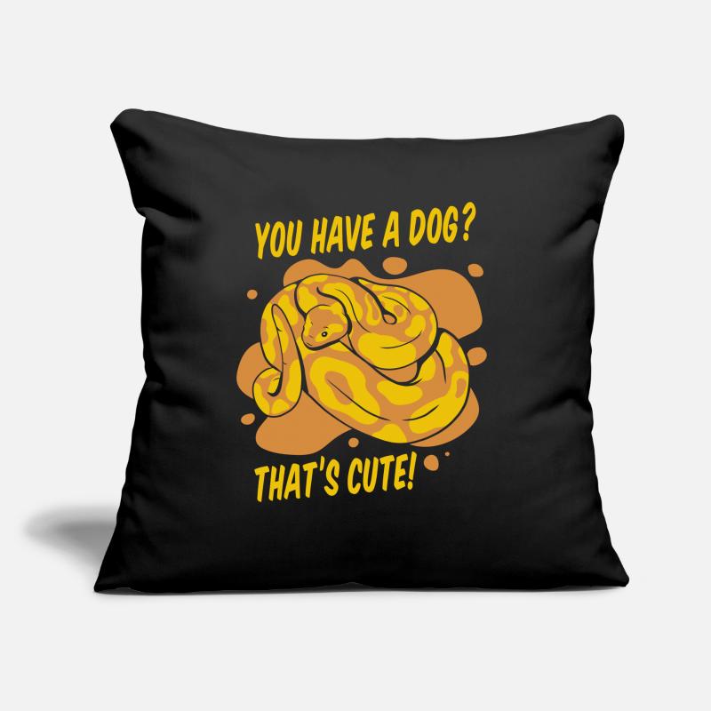 You Have A Dog That's Cute Python Snake Banana Sofa pillow with filling 45cm x 45cm