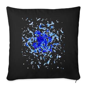 Eclaboussures - Coussin et housse de 45 x 45 cm - noir - Devant