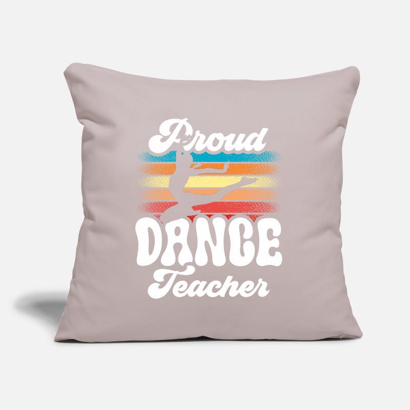 Fier professeur de danse École de danse Professeur de danse Professeur de danse Coussin et housse de 45 x 45 cm