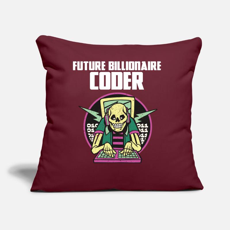 Future billionaire coder Sofa pillow with filling 45cm x 45cm
