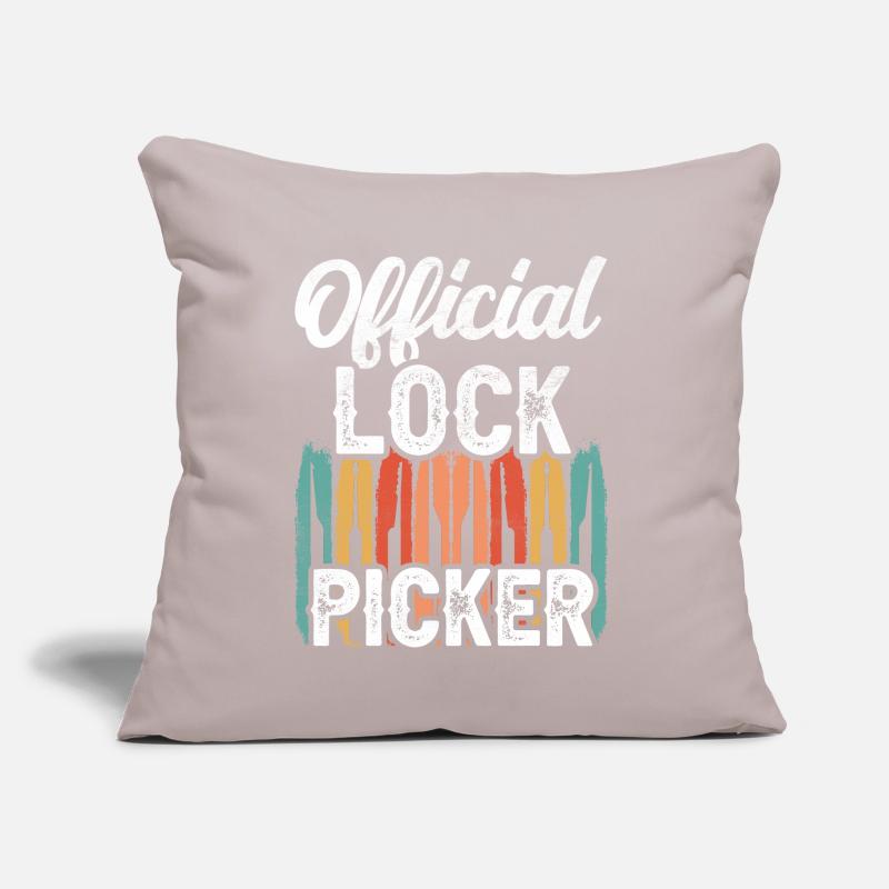 Official Lock Cracker Lock Picker Lock Sofa pillow with filling 45cm x 45cm