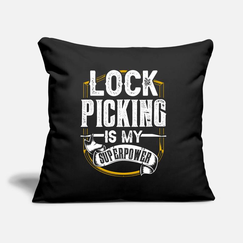 Lock picking is my superpower lock picking Sofa pillow with filling 45cm x 45cm