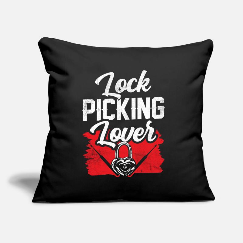 Lock Picking Lover Cracker Lock Cracking Sofa pillow with filling 45cm x 45cm