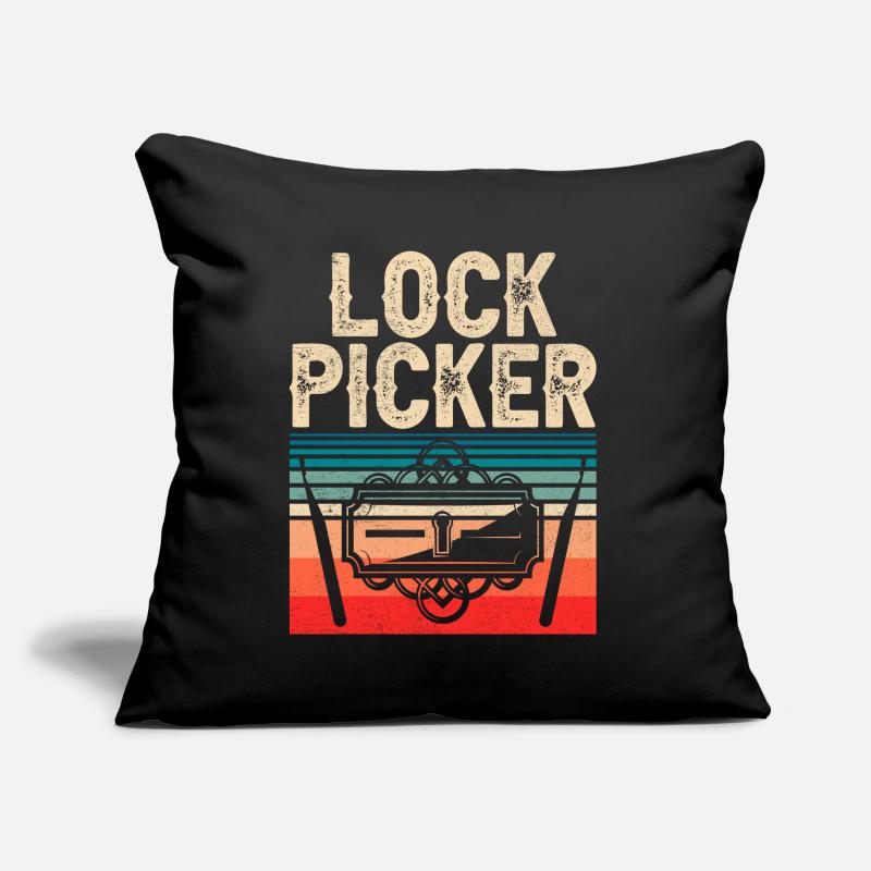 Lock Cracker Lock Picker Lock Lock Picking Sofa pillow with filling 45cm x 45cm