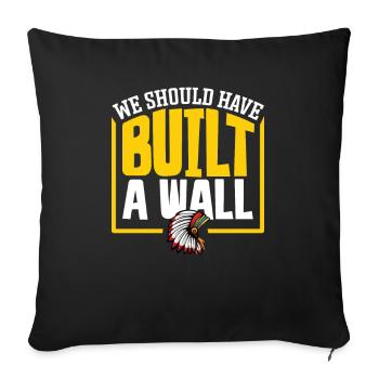 Indian Aborigines History of the Indigenous People - Sofa pillow with filling 45cm x 45cm - black - Front