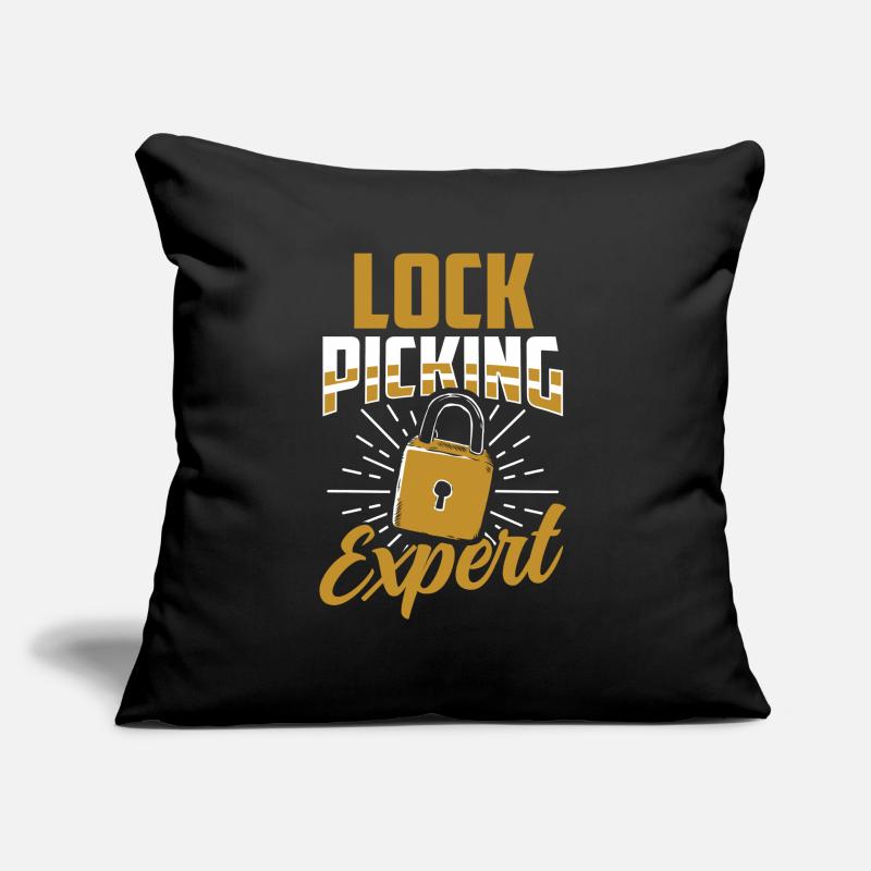 Lockpicking Expert Cracking Lock Lock Picking Sofa pillow with filling 45cm x 45cm