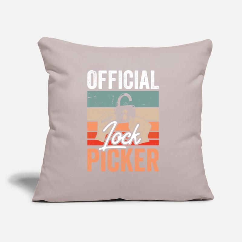 Official Lock Cracker Lock Picker Lock Sofa pillow with filling 45cm x 45cm