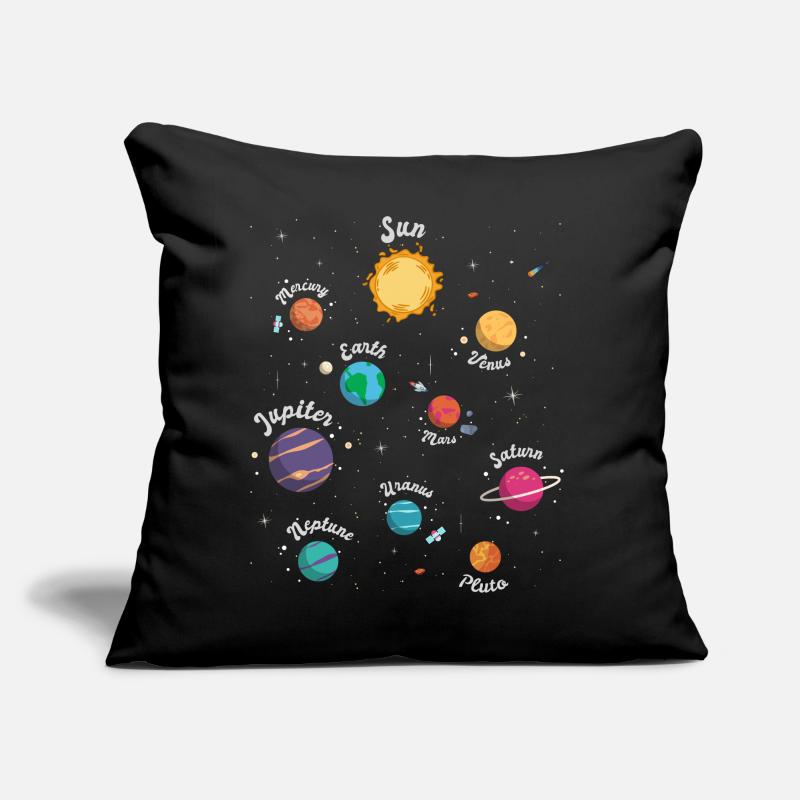 Solar System Planets Knowledge Outer Space for Kid Sofa pillow with filling 45cm x 45cm
