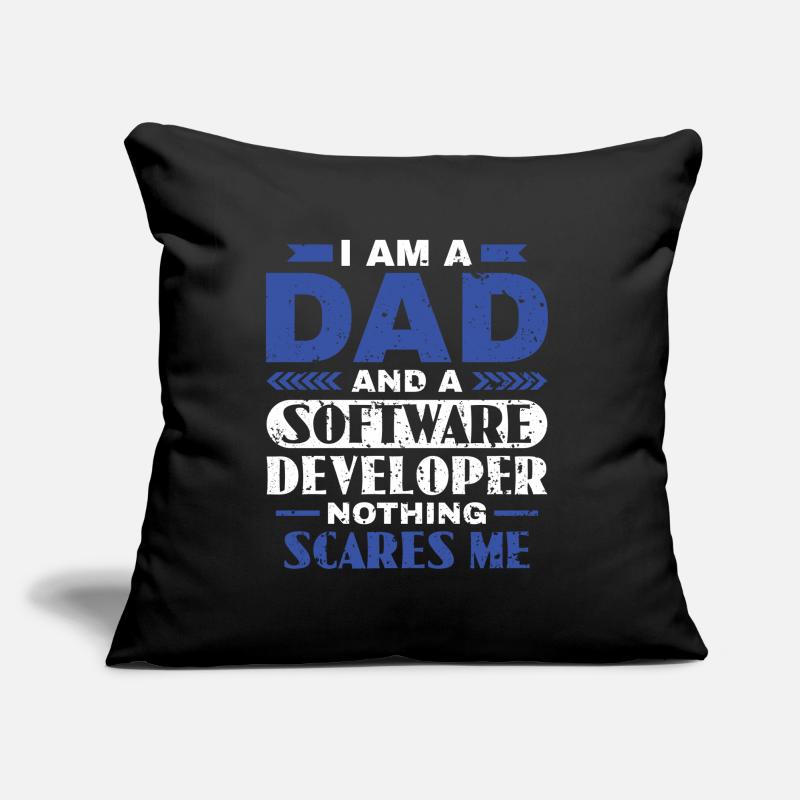 Software Developer Dad - Software Programmer Sofa pillow with filling 45cm x 45cm