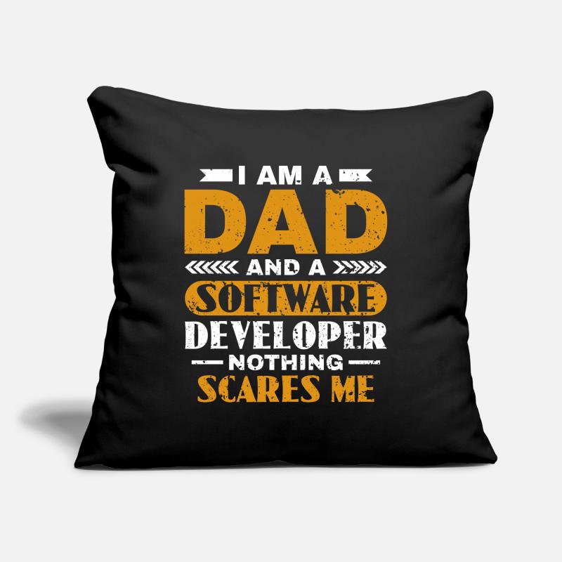 Software Developer Dad - Software Programmer Sofa pillow with filling 45cm x 45cm