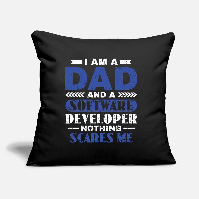 Software Developer Dad - Software Programmer Sofa pillow with filling 45cm x 45cm
