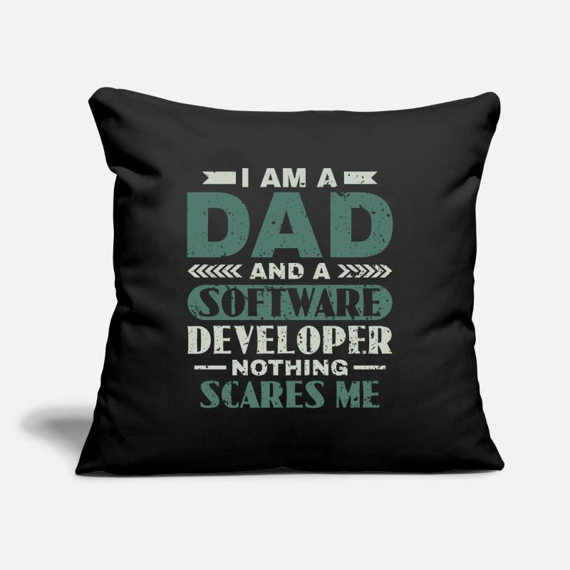 Software Developer Dad - Software Programmer Sofa pillow with filling 45cm x 45cm