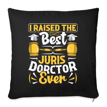 Doctorate Degree great - Sofa pillow with filling 45cm x 45cm - black - Front