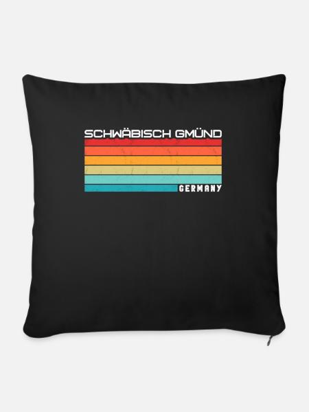 Schwäbisch Gmünder Schwäbisch Gmünd - Sofakissen mit Füllung 45 x 45 cm - Schwarz