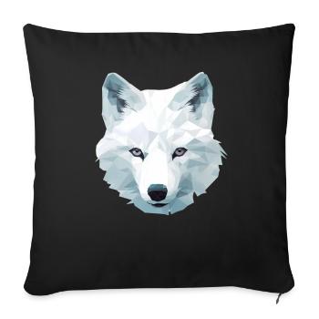 Arctic Fox - Sofa pillow with filling 45cm x 45cm - black - Front