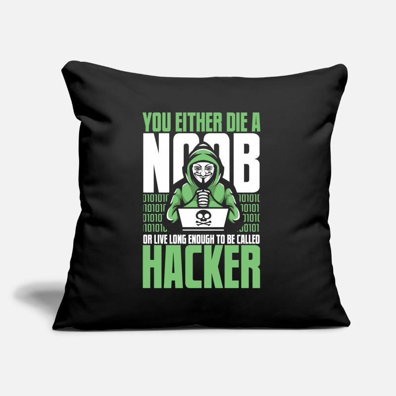 Live Long Enough To Be Called Hacker Sniffer Sofakissen mit Füllung 45 x 45 cm