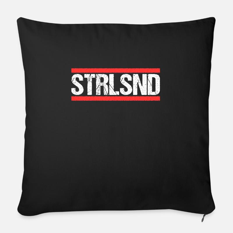 Stralsunderin Stralsunder Stralsund - Sofakissen mit Füllung 45 x 45 cm - Schwarz