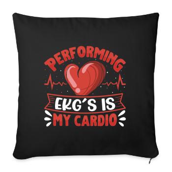 Nursing Assistent Design - Sofakissen mit Füllung 45 x 45 cm - Schwarz - Vorne