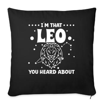 Astrology That Leo You Heard About Esotericism - Sofa pillow with filling 45cm x 45cm - black - Front