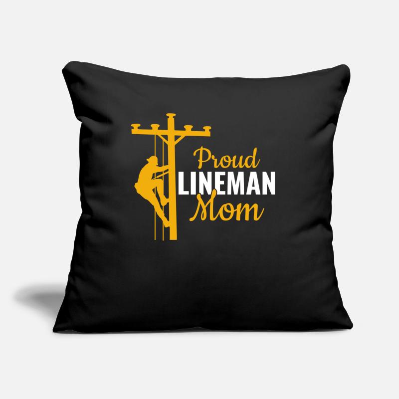 Proud Lineman Mom - Pipe Assembler Sofa pillow with filling 45cm x 45cm