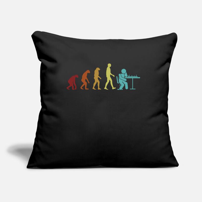 Chess Evolution Grandmaster Queen Player Sofa pillow with filling 45cm x 45cm