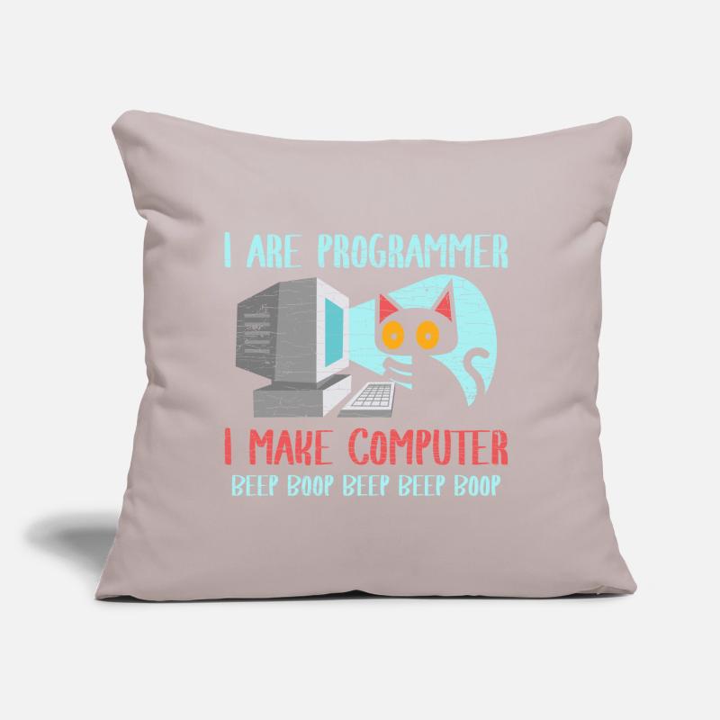 Programmierer Coder Sofakissen mit Füllung 45 x 45 cm