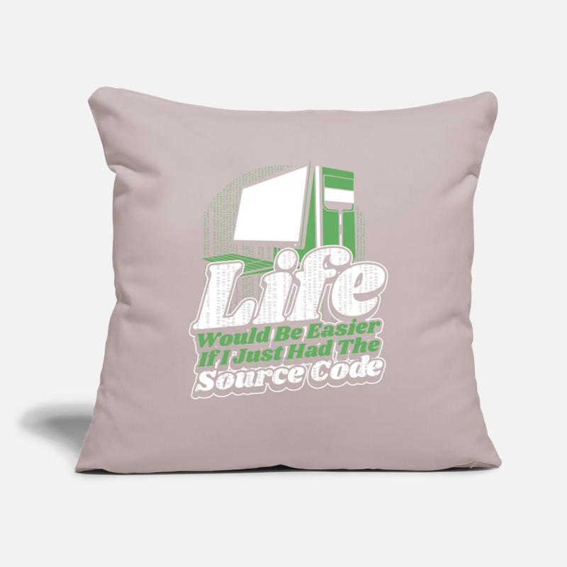 Life Would Be Easier Developer Coder Programmer Sofa pillow with filling 45cm x 45cm