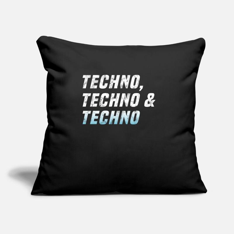 Techno Techno Techno Coussin et housse de 45 x 45 cm