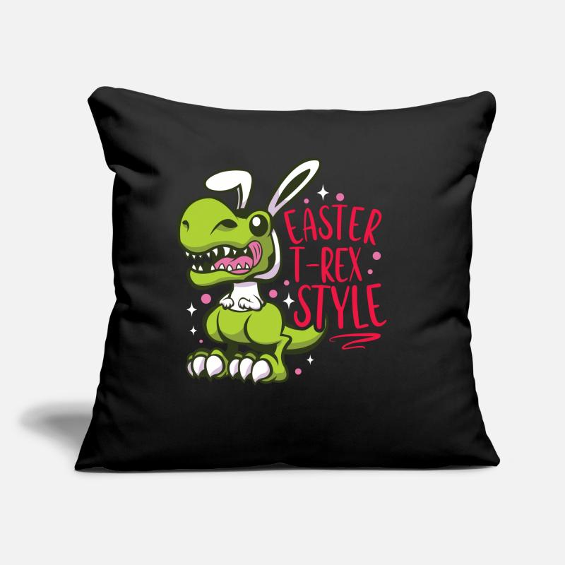 Easter T-rex Dinosaur Easter Funny T-rex Sofa pillow with filling 45cm x 45cm