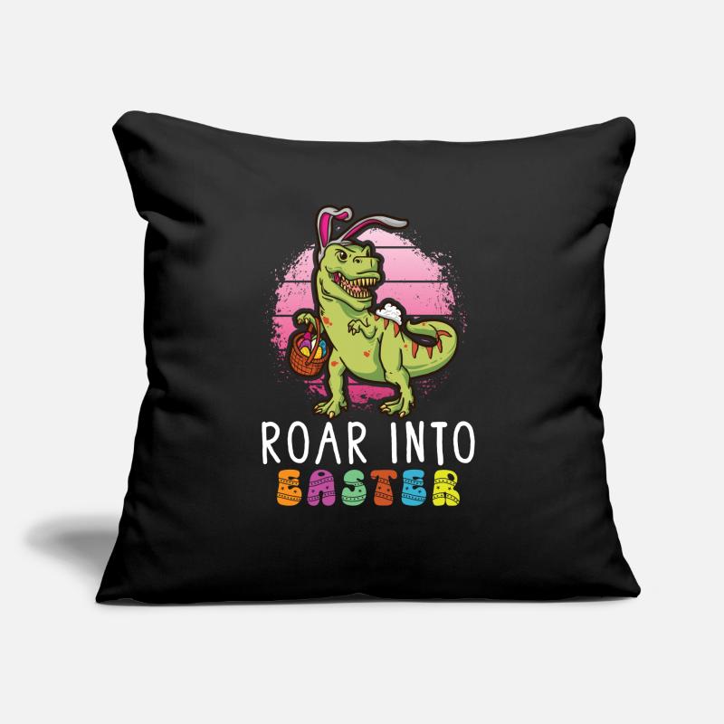 Easter T-rex Dinosaur Easter Funny T-rex Sofa pillow with filling 45cm x 45cm