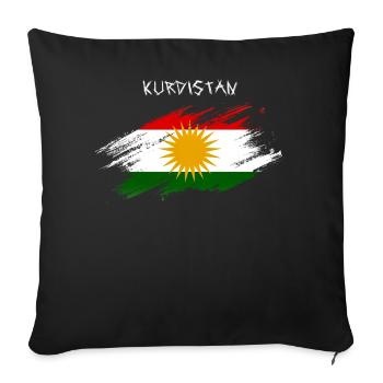 KURDISTAN - Sofa pillow with filling 45cm x 45cm - black - Front