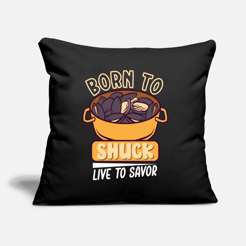 Mussels Seafood Shellfish Sofa pillow with filling 45cm x 45cm