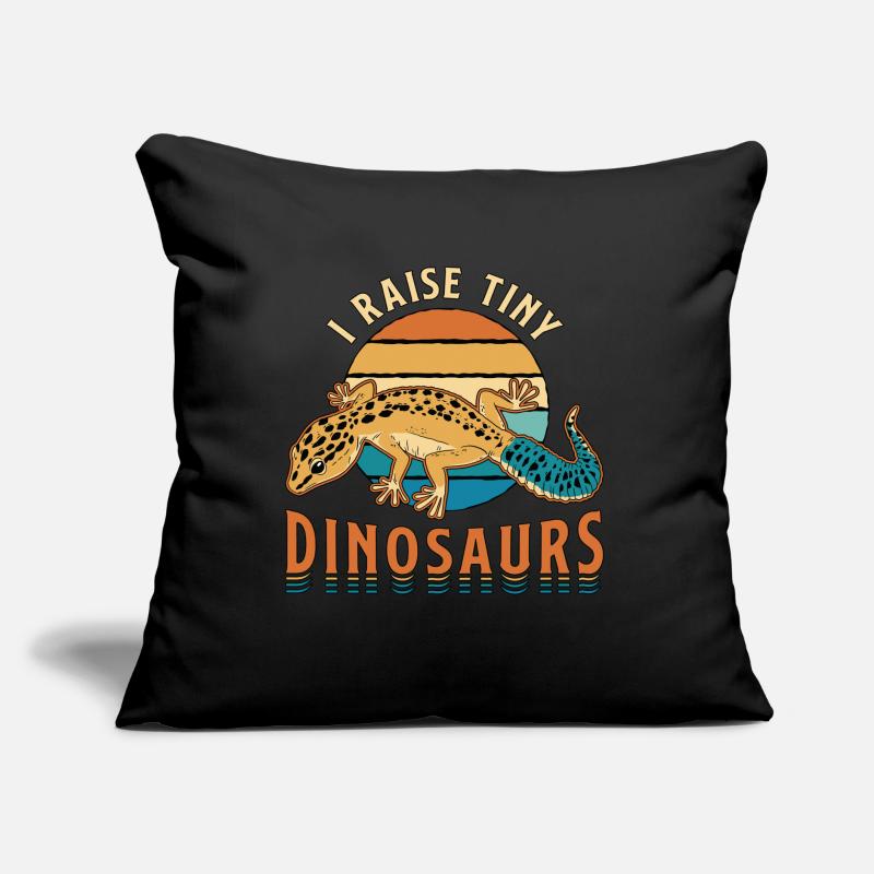 Skinks I Raise Tiny Dinosaurs Retro Exotic Animals Sofa pillow with filling 45cm x 45cm