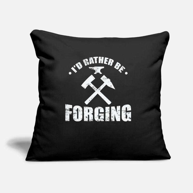 I'd rather be Forging Metallbauer Beruf Sofakissen mit Füllung 45 x 45 cm