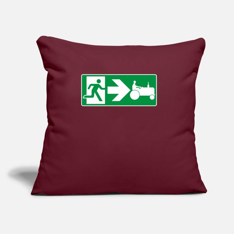 Emergency Exit Tractor Tractor Driver Sofa pillow with filling 45cm x 45cm